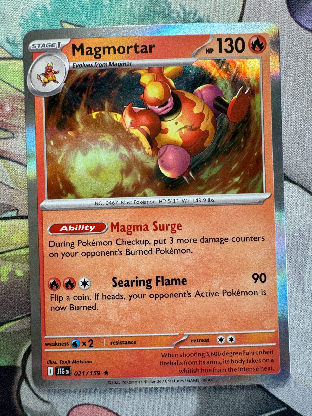 Magmortar Holo English Pokemon TCG BKCE278