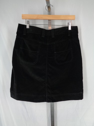 Athleta Black Velvet Skirt Size 8 - Picture 2 of 8