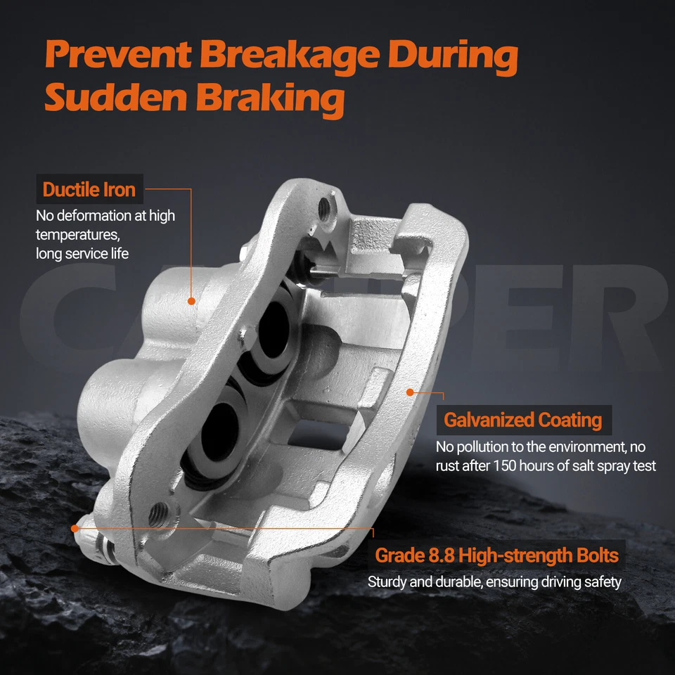 2x Disc Brake Calipers with Bracket for Suzuki Aerio 2006 2007 Front Left&Right Foto 2 de 4