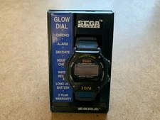 VINTAGE SEGA SPORTS GLOW DIAL WRIST WATCH NEW OLD STOCK NOS GENESIS #16