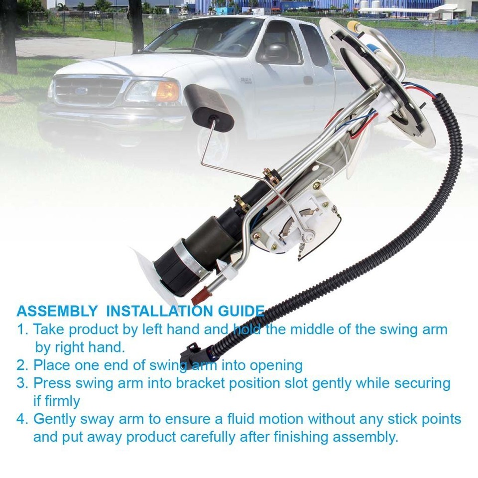 Fuel Tank Sending Unit Fuel Pump Assembly For 1999-2003 Ford F150 F250 V8  4.6L 5.4L - E2237S, Direct Replacement E2237S Fuel Pump Module Replacement, image size:960x960