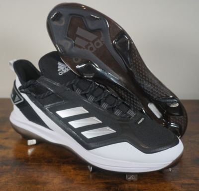 New Adidas Icon 7 BOOST Baseball Metal Cleats‎ Black Silver FY4178 Men\'s Sz 11.5 New Adidas Icon 7 BOOST Baseball Metal Cleats Black Silver  main image 3