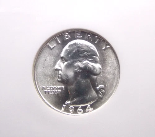 1964 "D" Washington SILVER Quarter 25c NGC MS65 #017 Gem Uncirculated ECC&C, Inc