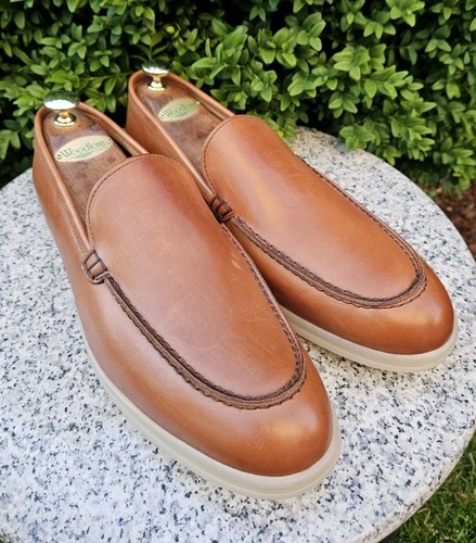 Bruno Magli Brown Leather Loafer Dress Shoes Size: 11.5 - Picture 12 of 17