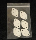 LOT OF (6) SIX TO-3 ALUMINA CERAMIC INSULATOR TRANSISTOR MOUNTING No.: 41