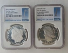 New Listing2023 $1 Peace and Morgan Dollars Two Coin Set NGC PF 70 Ultra Cameo