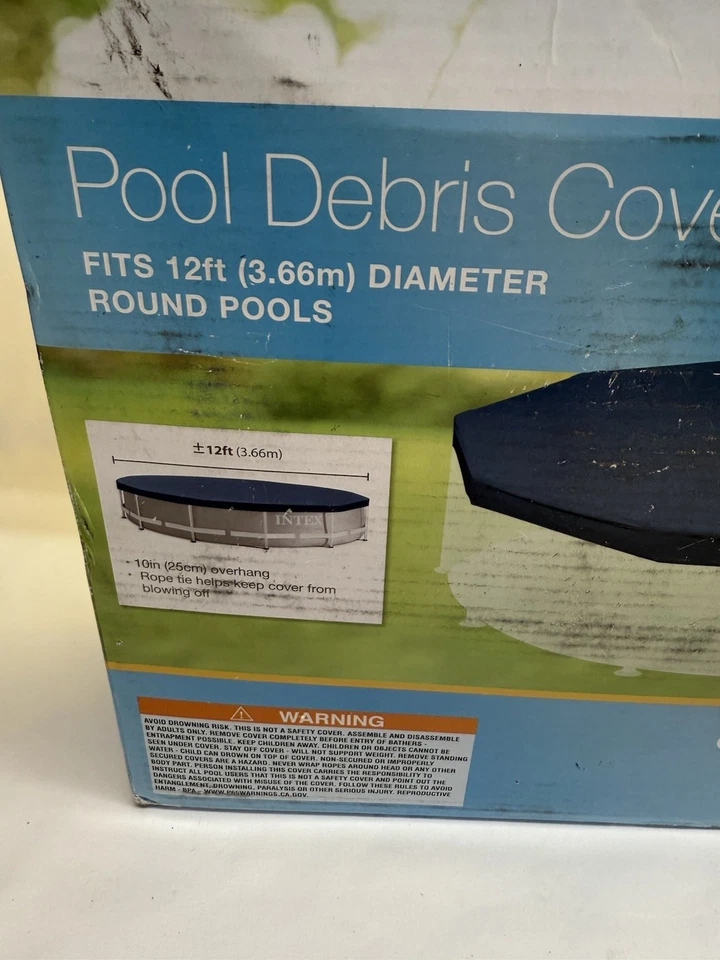 Intex Easy Set Above Ground Round Swimming Pool Debris Cover 12ft - Image 2 of 4