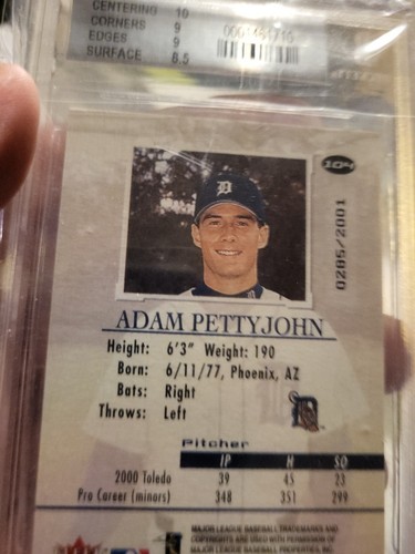2001 Fleer Authority #104 Adam Petty John - Picture 3 of 5