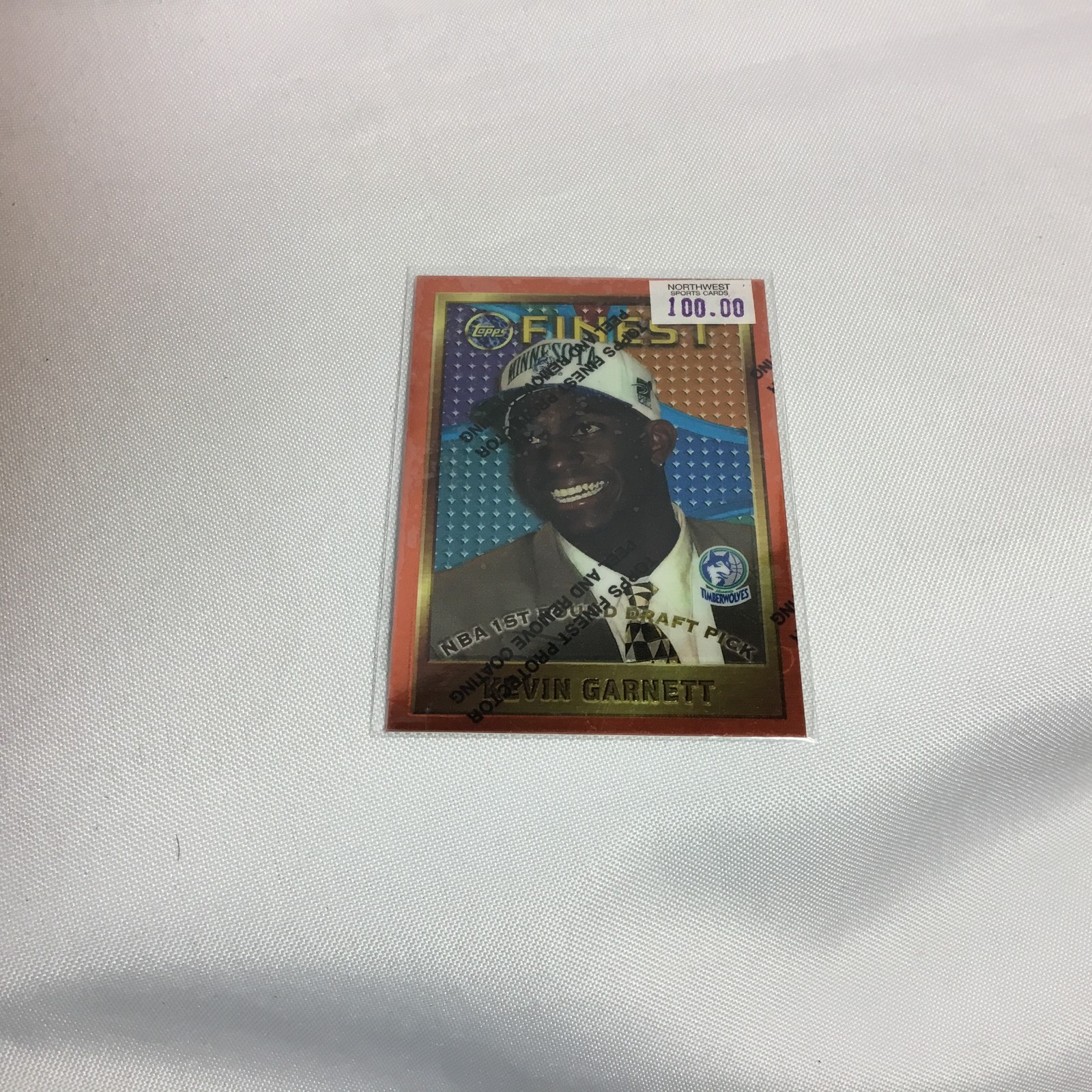 1995-96 Topps Finest - Kevin Garnett #115 (RC)