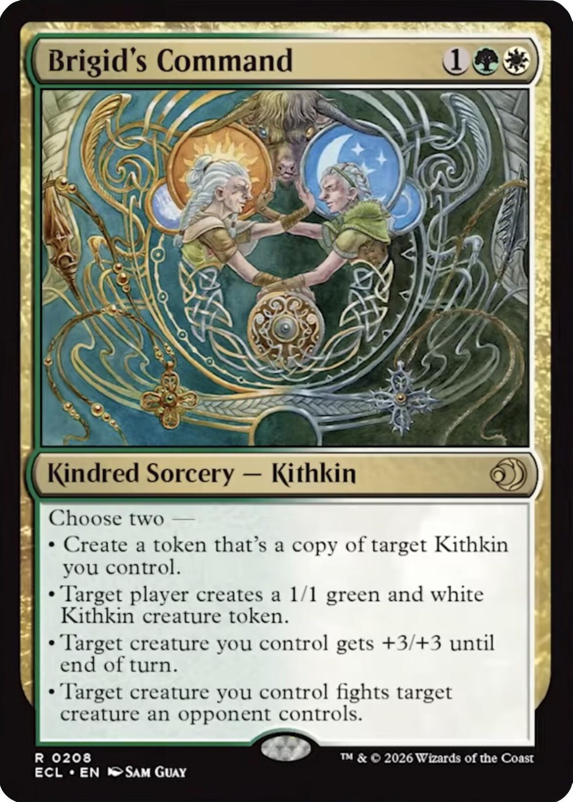 Brigid's Command Foil NM EN 208 Lorwyn Eclipsed