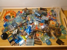 LEGO Ventana Pared Azul Transparente Auto Avión Translúcido Lote 1 lb 6 oz
