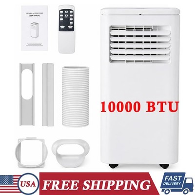 10000 BTU Portable Air Conditioner 3-In-1 Mobile AC Unit White Up to 450 Sq. Ft.