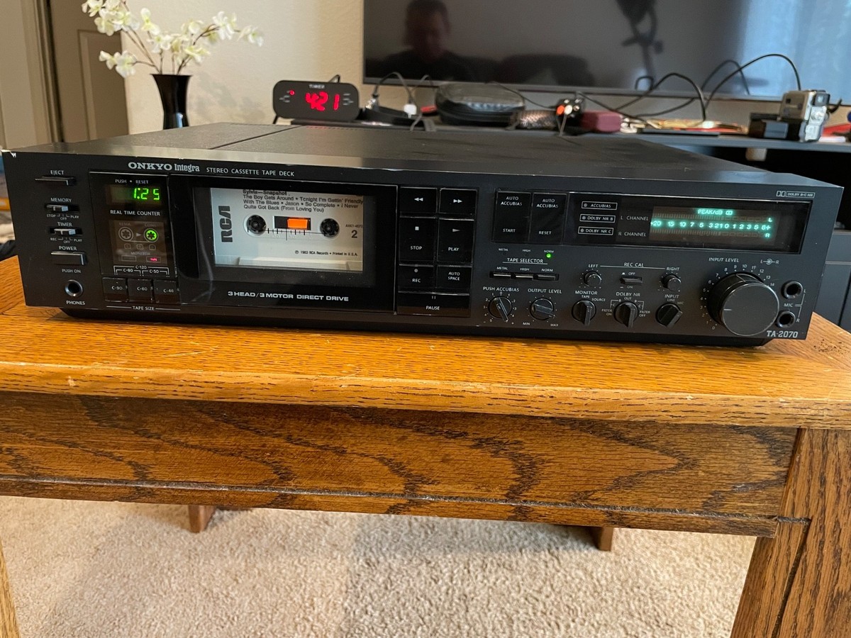 Rare Vintage Onkyo Integra Stereo Cassette Tape Deck TA-2070 Made