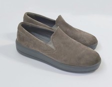 PRADA Women's Suede Loafers. 326537. Grey. Prada Size 38. Pre-owned.