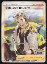 Professor's Research (Full Art) 078/078 Pokémon GO