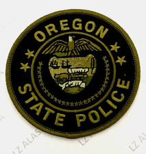 OREGON STATE POLICE SHOULDER INSIGNIA GREEN PATCH (PD3) POLICE