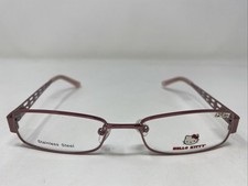 Hello Kitty HK230-2 49-17-135 Rose Pink Metal Full Rim Eyeglasses Frame 137
