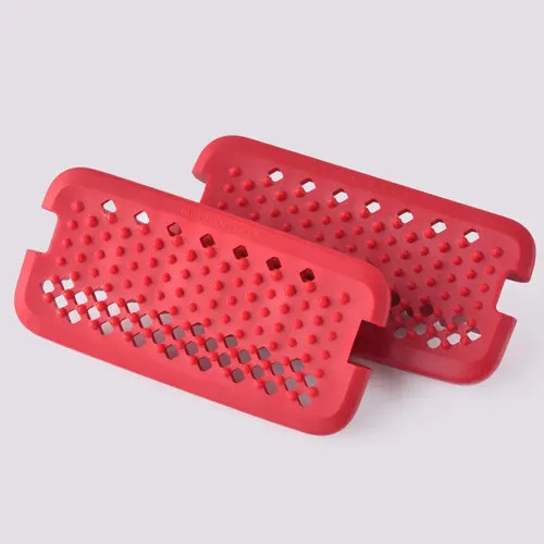 Horsena Swap Stirrup Extra Tread Pad Set Of 2 - Deep Red