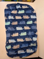 Cloud Island Navy Blue Whale Nautical Changing Pad Cover Plush Baby