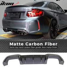 Fits 16-21 BMW F87 M2 Coupe MP Style Rear Lip Diffuser Forged Matte Carbon Fiber