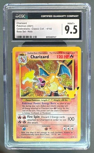 9147 Charizard 2021 Pokemon Sword & Shield Celebrations #4 Holo Classic CGC 9.5