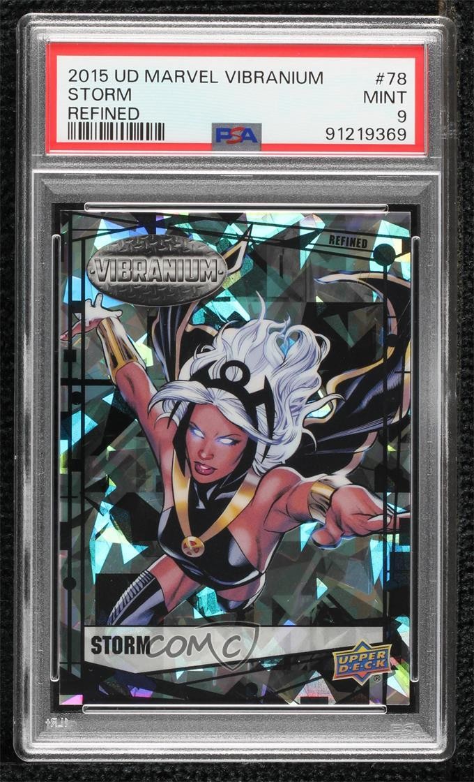 2015 Upper Deck Marvel Vibranium Refined 89/99 Storm #78 PSA 9 MINT 4et