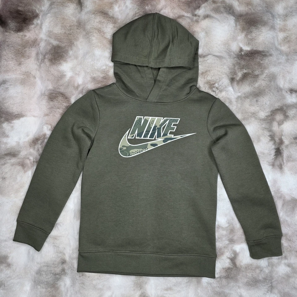 Nike Long Sleeve Hoodie & Jogger 2 Piece Set Olive Green Size 5 Little Boys NWT - Image 3 of 4