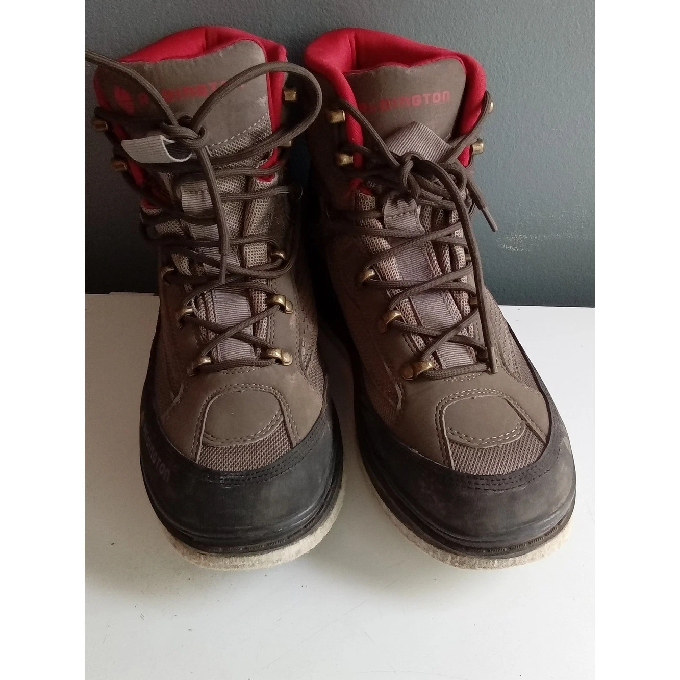 Redington Men Brown Felt Sole Wading Fly Fishing Boots Size 13