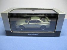 Kyosho 1/43 Skyline GT-R BNR34 V-spec II Nur Millennium Jade Model