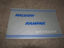 1970's Raleigh Rampar Bicycles Catalog