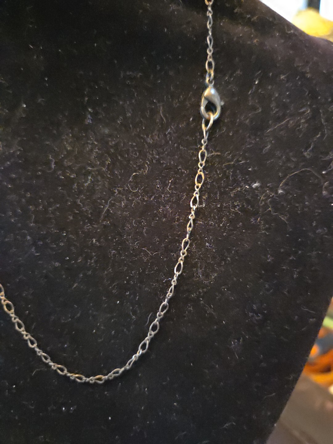 Orange Rhinestone Statement Chunky Chain Necklace - image 5