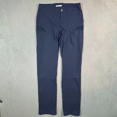 Columbia Hiking Pants Womens 4 Blue Roll Up Pant Legs Hiking Pants Omni Shield