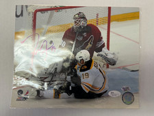 ANDY MOOG BRUINS SIGNED 8X10 PHOTO JSA N51151