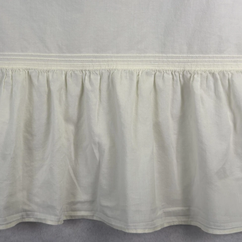 Camisón EILEEN WEST para mujer pequeño blanco con ribete de encaje con volantes dobladillo modesto romántico Foto 4 de 4