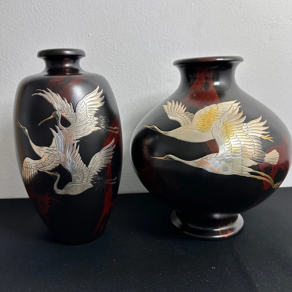 青铜日本花瓶1900-1940 | eBay