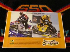 02/03 SKI-DOO REV Race Snowmobile Poster semi vintage sled OUT OF THE BLOCKS