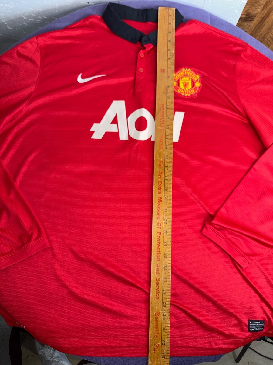 Manchester United 2013-14 Home Long Sleeve Jersey Nike 547929-624