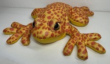 Novelty Inc. 12  Bean Bag Shiny Yellow and Orange Frog Toy