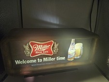 1983 Miller High Life Light Up Sign 10" Wide X 5" Tall X 4" Deep