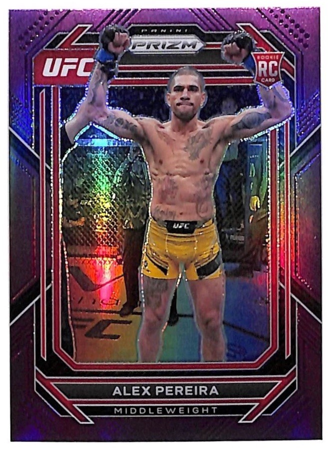 2023 Panini Prizm UFC #111 Alex Pereira Purple Rookie RC/149