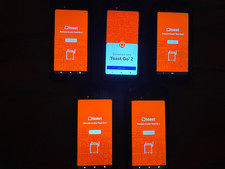 Toast Go 2 TG200 Lot of 5 Handheld POS DTC200 Charging Dock w/ Power Adapter