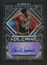2020-21 SPENCER HAYWOOD 54/75 AUTO PANINI OBSIDIAN VOLCANIC AUTOGRAPHS