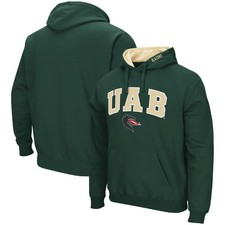 Men's Colosseum  Green UAB Blazers Arch & Logo Hoodie