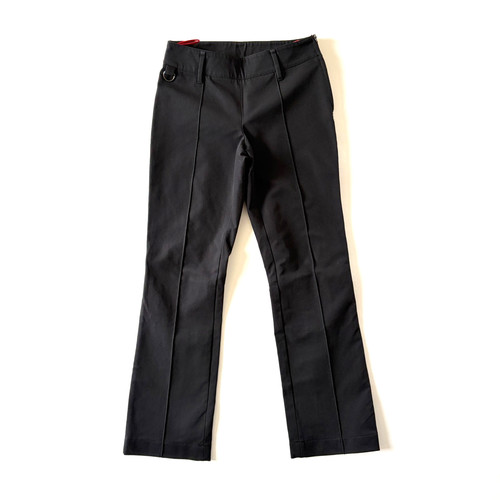 Prada Womens Black Straight Leg Trousers High Rise Tailored Pants W28 Italy