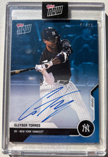 2020 Topps Now Opening Day OD-34B Gleyber Torres NY Yankees Blue Auto 41/49
