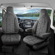 Sitzbezüge Schonbezüge passend für Cristall Wohnmobil (Grau) 430L50