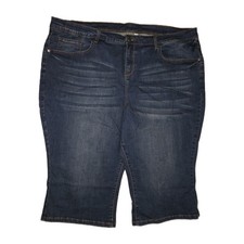 Women's Capri Jeans Pants Size 22 Pants Denim Shorts Unbranded Stylized NEW