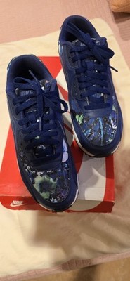 Navy BLUE Nike Air MAX 90 SE Sz 8.5