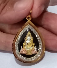 Handcrafted 18K Gold Buddha Amulet Pendant, Buddhist Jewelry, Meditation Gift 