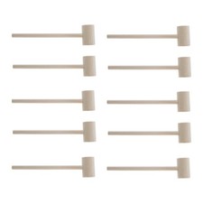 10 mini marteaux en bois avec manche en bois pour fruits de mer, crustacés,